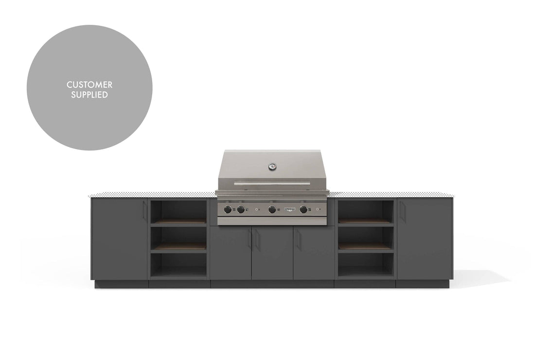 Urban Bonfire Urban Bonfire Savannah 42 Outdoor Kitchen Anthracite / I will supply my own countertop C-SAVANNAH42-AN Barbecue Finished - Gas