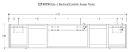 Urban Bonfire Urban Bonfire Savannah 42 Outdoor Kitchen Barbecue Finished - Gas