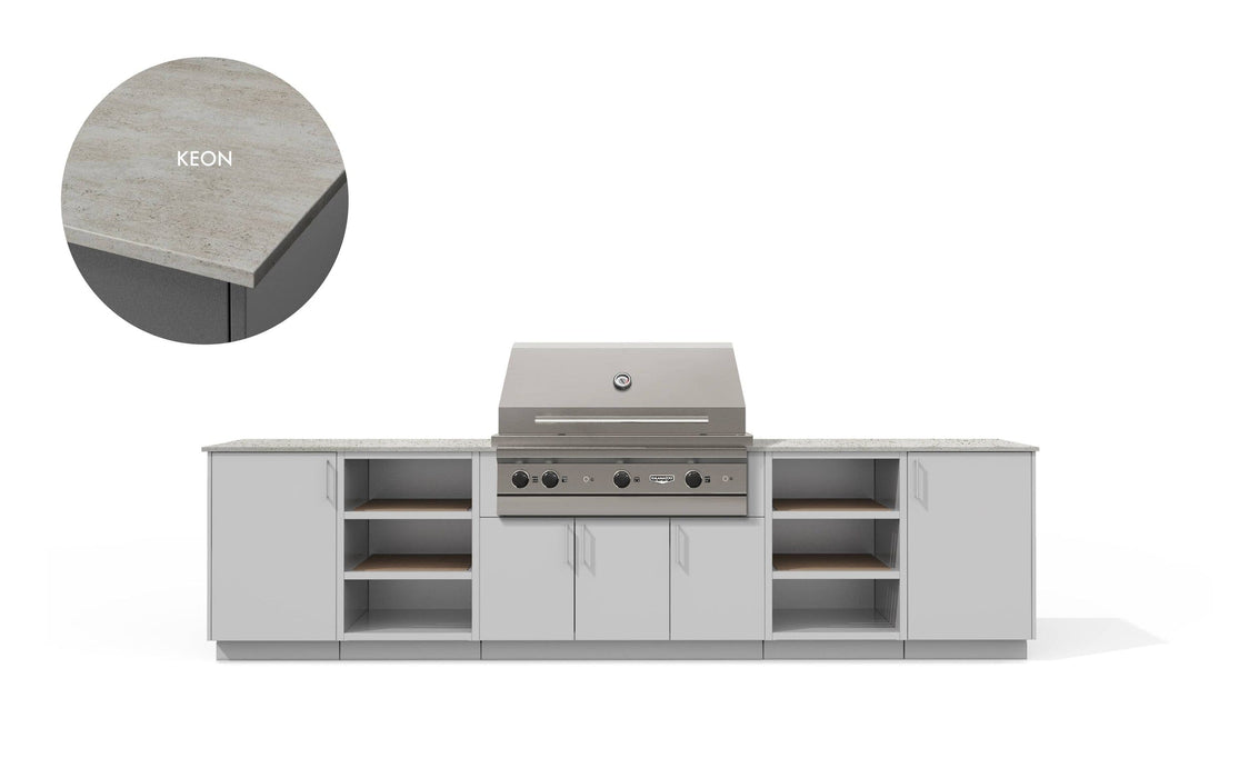 Urban Bonfire Urban Bonfire Savannah 42 Outdoor Kitchen Chantilly / Keon C-SAVANNAH42-CH-KEON Barbecue Finished - Gas