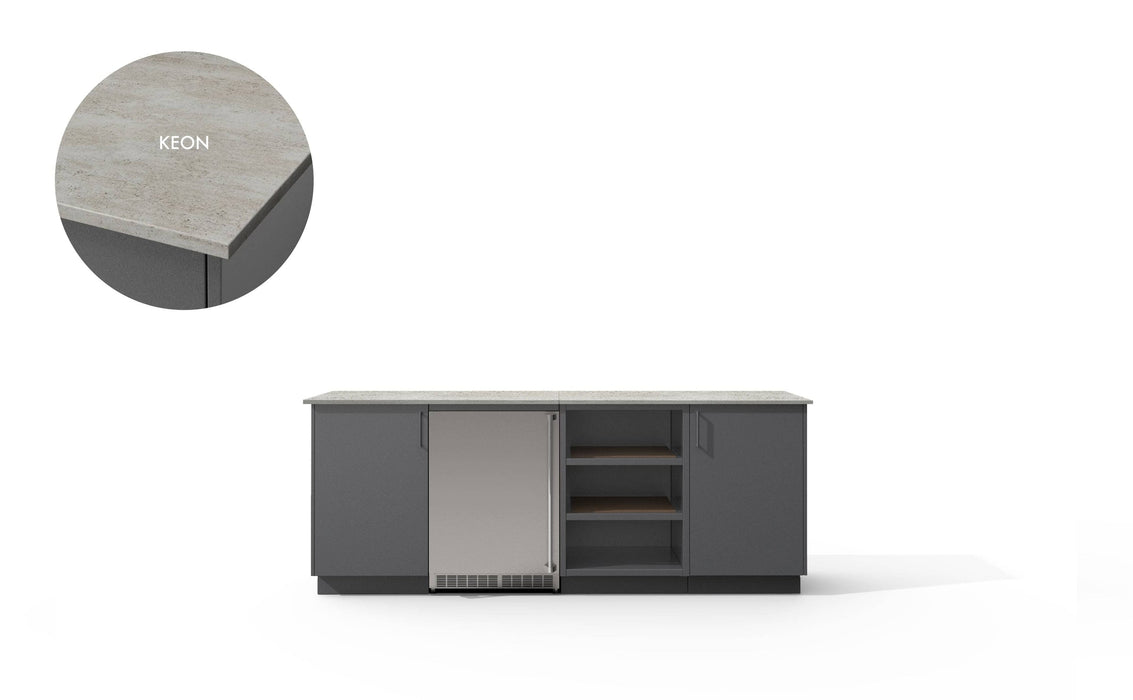 Urban Bonfire Urban Bonfire Skye Outdoor Kitchen Anthracite / Keon C-SKYE-AN-KEON Barbecue Finished - Gas