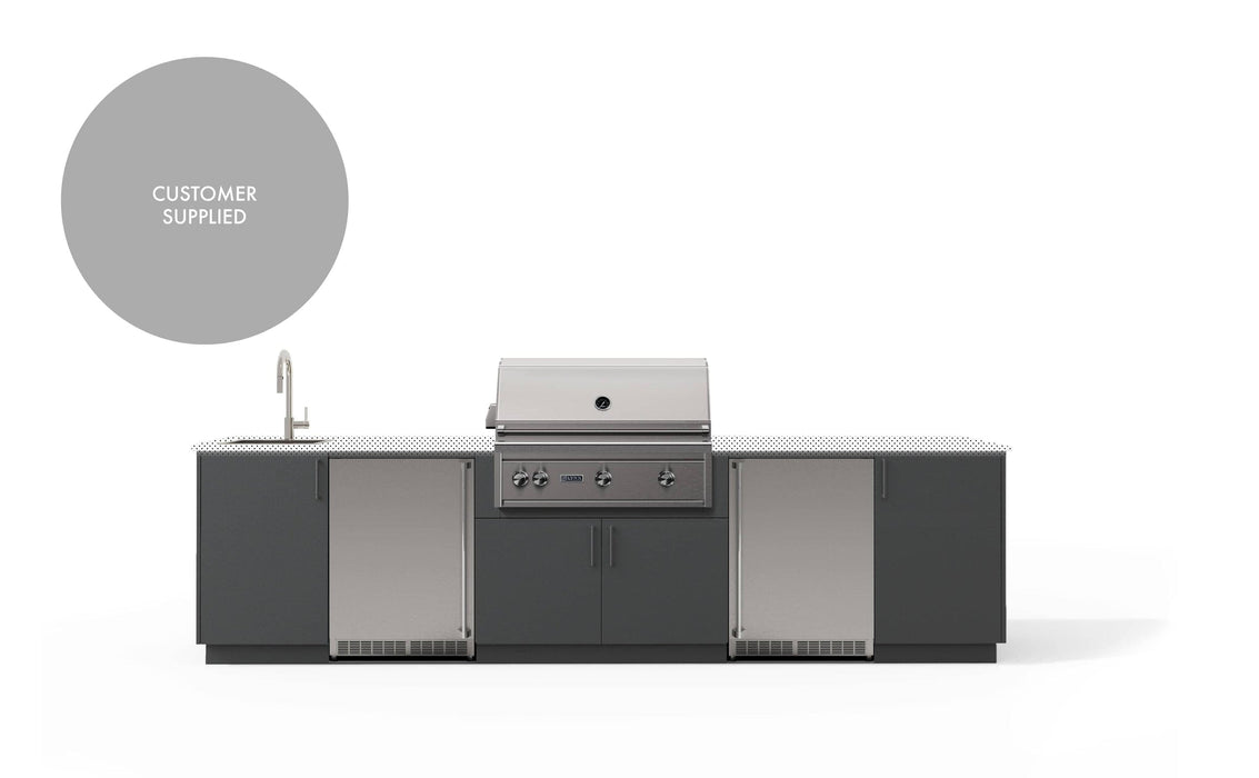 Urban Bonfire Urban Bonfire Soho 36 Outdoor Kitchen Anthracite / I will supply my own countertop C-SOHO36-AN Barbecue Finished - Gas