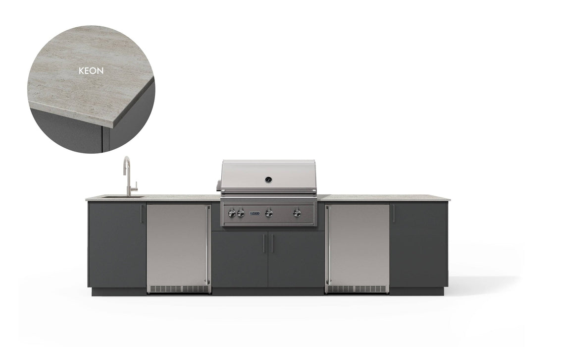 Urban Bonfire Urban Bonfire Soho 36 Outdoor Kitchen Anthracite / Keon C-SOHO36-AN-KEON Barbecue Finished - Gas