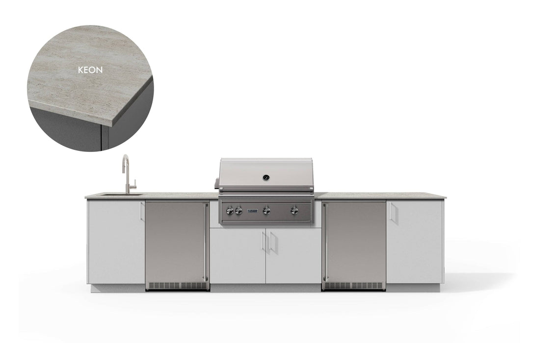 Urban Bonfire Urban Bonfire Soho 36 Outdoor Kitchen Chantilly / Keon C-SOHO36-CH-KEON Barbecue Finished - Gas