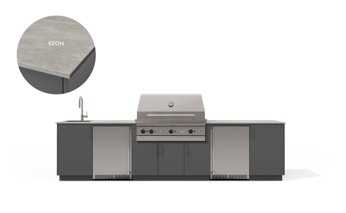 Urban Bonfire Urban Bonfire Soho 42 Outdoor Kitchen Anthracite / Keon C-SOHO42-AN-KEON Barbecue Finished - Gas