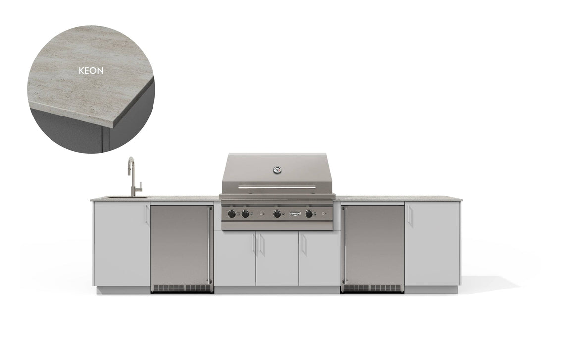 Urban Bonfire Urban Bonfire Soho 42 Outdoor Kitchen Chantilly / Keon C-SOHO42-CH-KEON Barbecue Finished - Gas