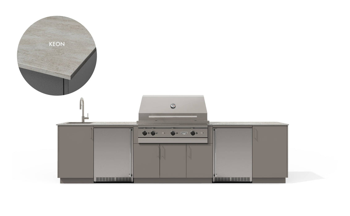 Urban Bonfire Urban Bonfire Soho 42 Outdoor Kitchen Clay / Keon C-SOHO42-CL-KEON Barbecue Finished - Gas