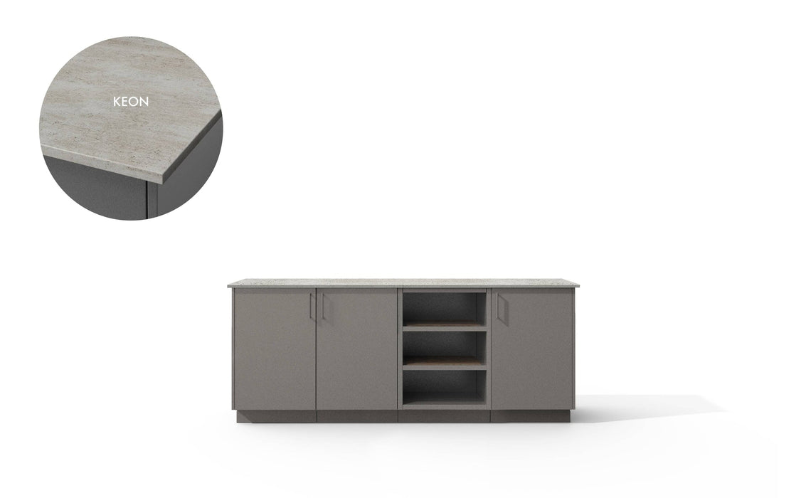 Urban Bonfire Urban Bonfire Solstice Outdoor Kitchen Clay / Keon C-SOLSTICE-CL-KEON Barbecue Finished - Gas