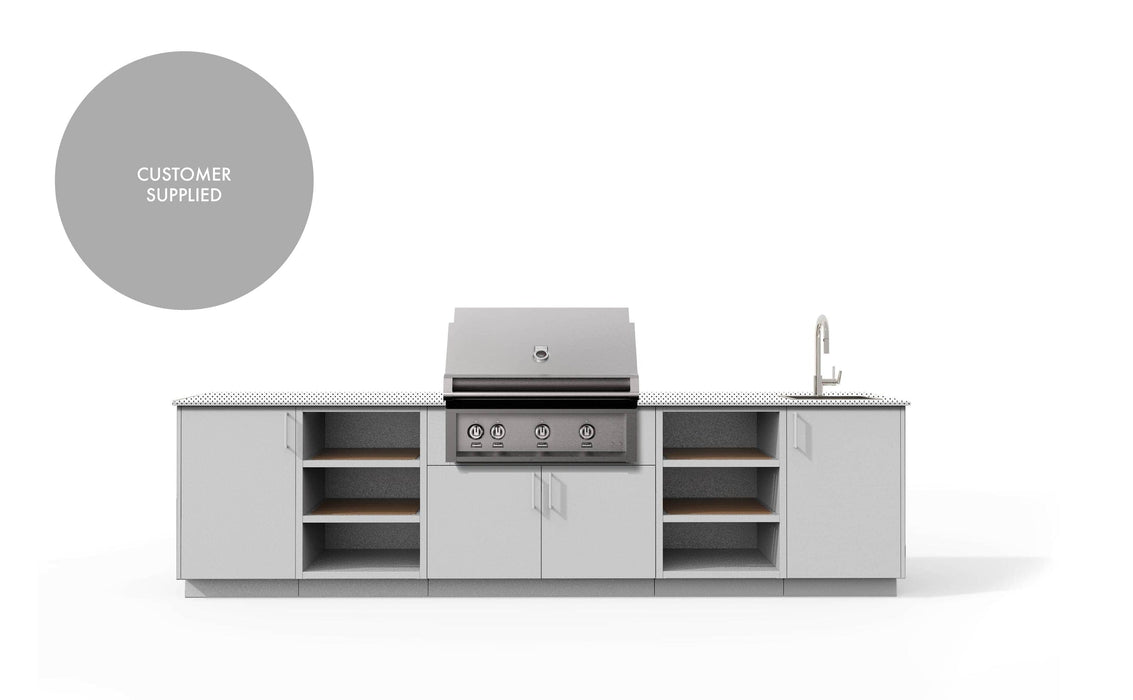 Urban Bonfire Urban Bonfire Stratus 36 Outdoor Kitchen Chantilly / I will supply my own countertop C-STRATUS36-CH Barbecue Finished - Gas