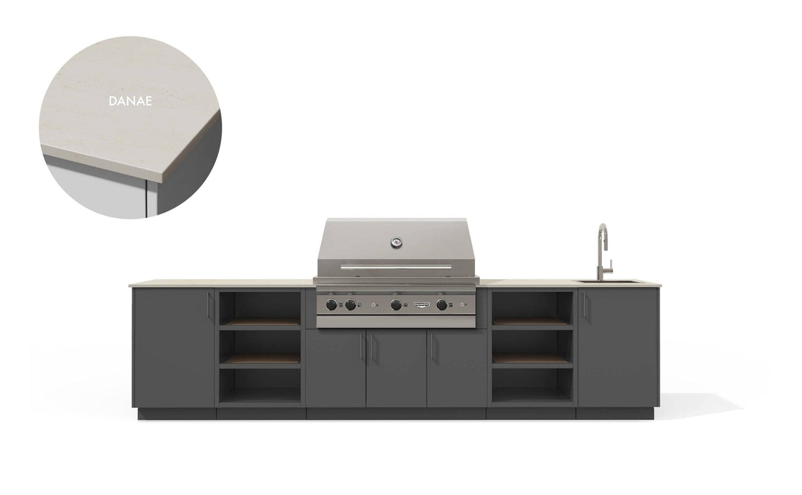 Urban Bonfire Urban Bonfire Stratus 42 Outdoor Kitchen Anthracite / Danae C-STRATUS42-AN-DANAE Barbecue Finished - Gas
