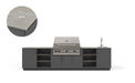 Urban Bonfire Urban Bonfire Stratus 42 Outdoor Kitchen Anthracite / Keon C-STRATUS42-AN-KEON Barbecue Finished - Gas