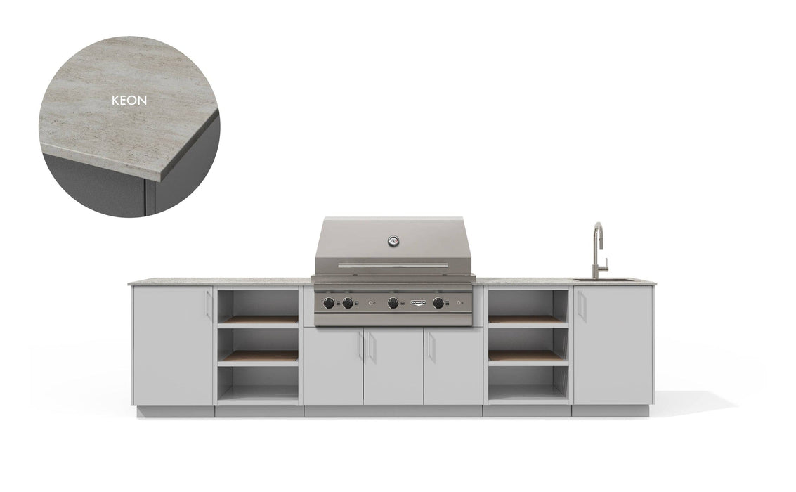 Urban Bonfire Urban Bonfire Stratus 42 Outdoor Kitchen Chantilly / Keon C-STRATUS42-CH-KEON Barbecue Finished - Gas