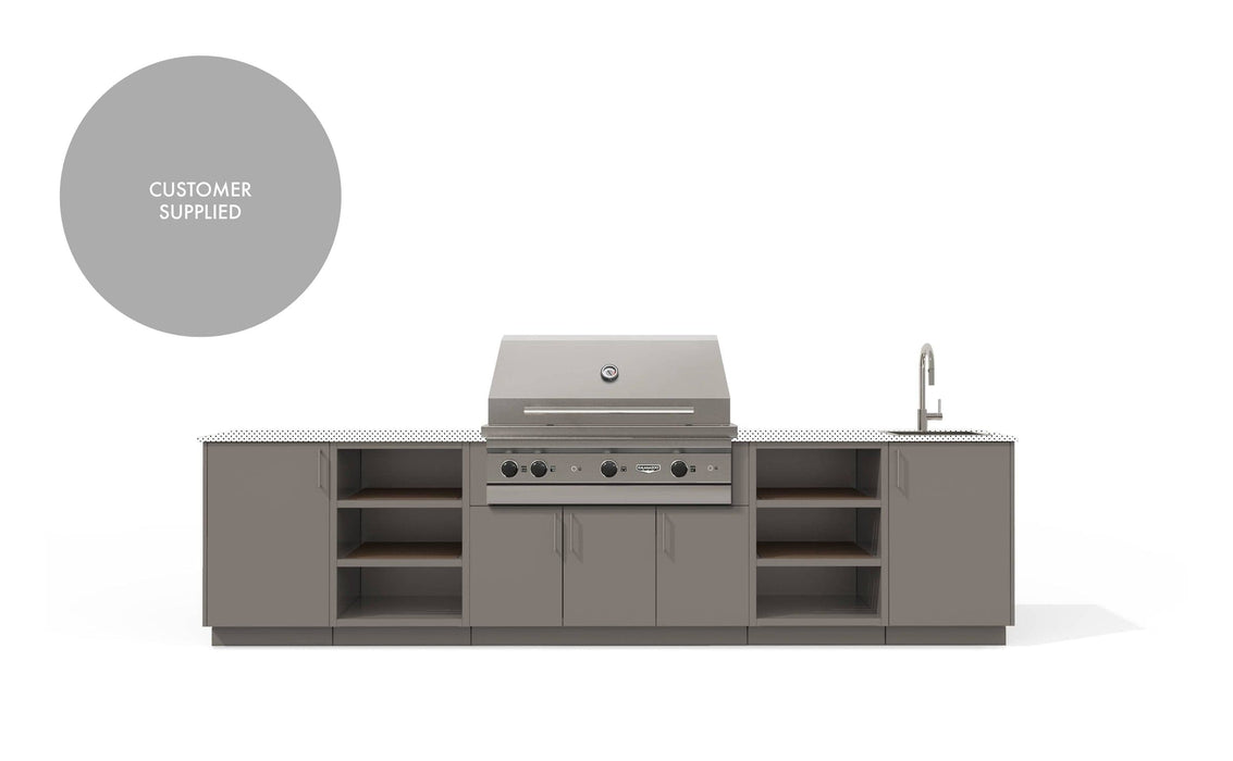 Urban Bonfire Urban Bonfire Stratus 42 Outdoor Kitchen Clay / I will supply my own countertop C-STRATUS42-CL Barbecue Finished - Gas