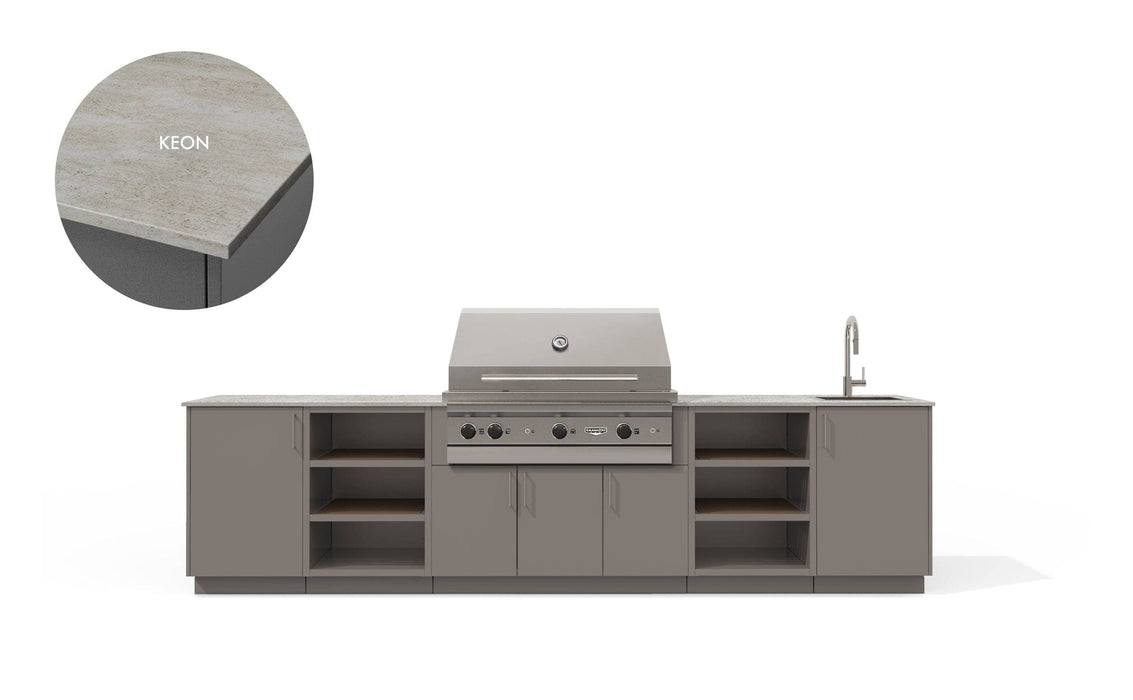 Urban Bonfire Urban Bonfire Stratus 42 Outdoor Kitchen Clay / Keon C-STRATUS42-CL-KEON Barbecue Finished - Gas
