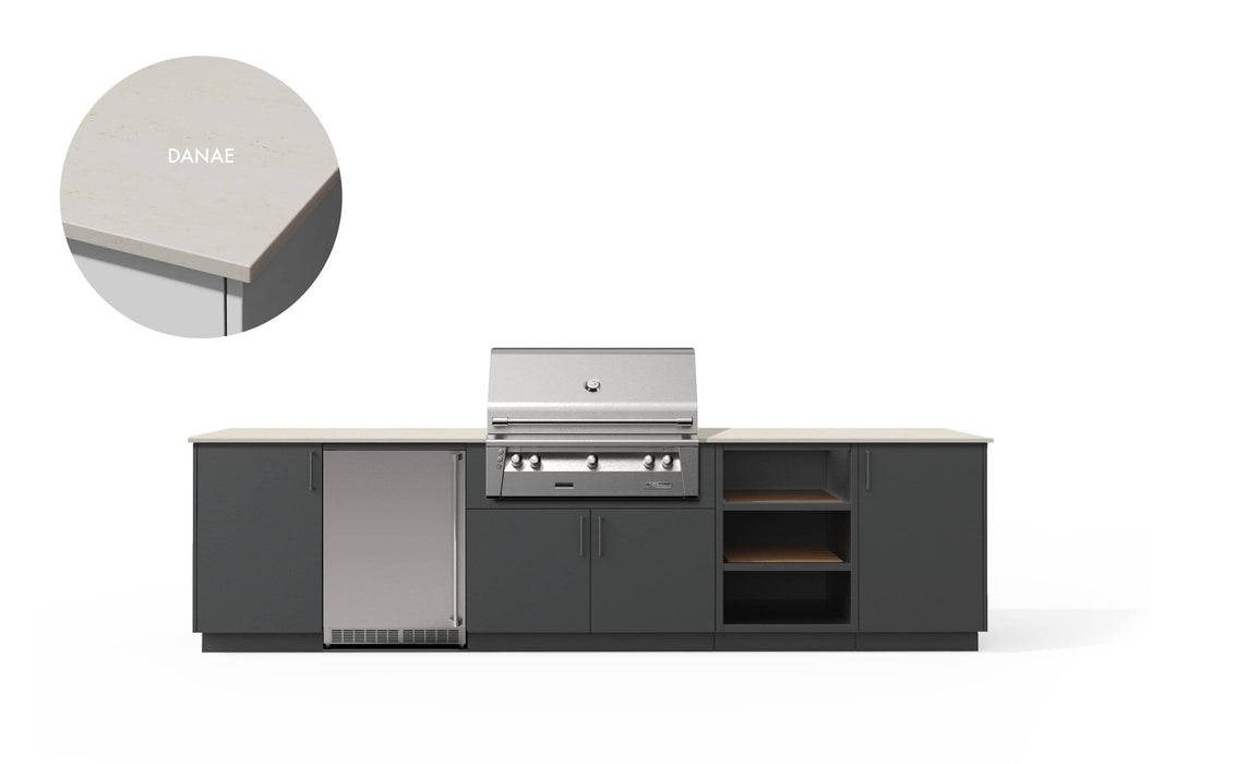 Urban Bonfire Urban Bonfire TAÏGA 36 Outdoor Kitchen Anthracite / Danae C-TAIGA36-AN-DANAE Barbecue Finished - Gas