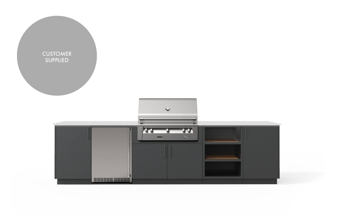 Urban Bonfire Urban Bonfire TAÏGA 36 Outdoor Kitchen Anthracite / I will supply my own countertop C-TAIGA36-AN Barbecue Finished - Gas