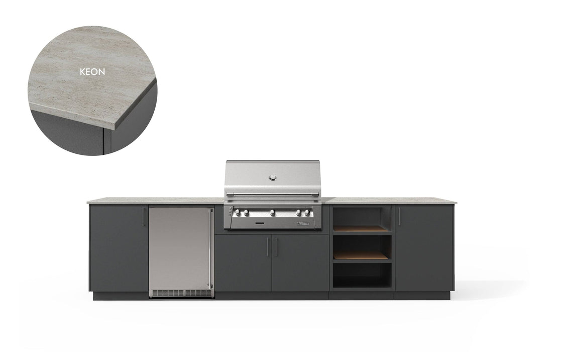 Urban Bonfire Urban Bonfire TAÏGA 36 Outdoor Kitchen Anthracite / Keon C-TAIGA36-AN-KEON Barbecue Finished - Gas