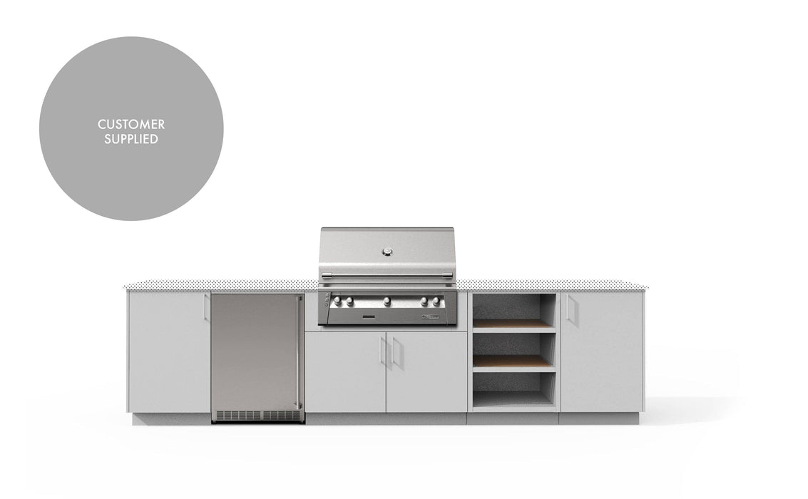 Urban Bonfire Urban Bonfire TAÏGA 36 Outdoor Kitchen Chantilly / I will supply my own countertop C-TAIGA36-CH Barbecue Finished - Gas
