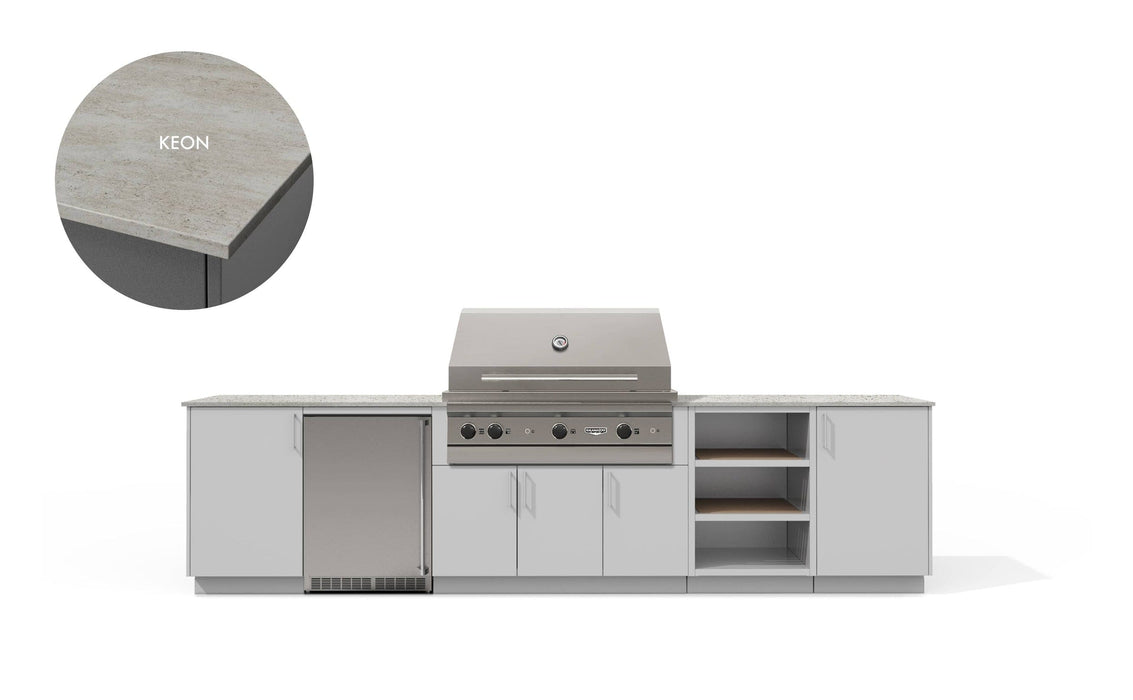 Urban Bonfire Urban Bonfire TAÏGA 42 Outdoor Kitchen Chantilly / Keon C-TAIGA42-CH-KEON Barbecue Finished - Gas
