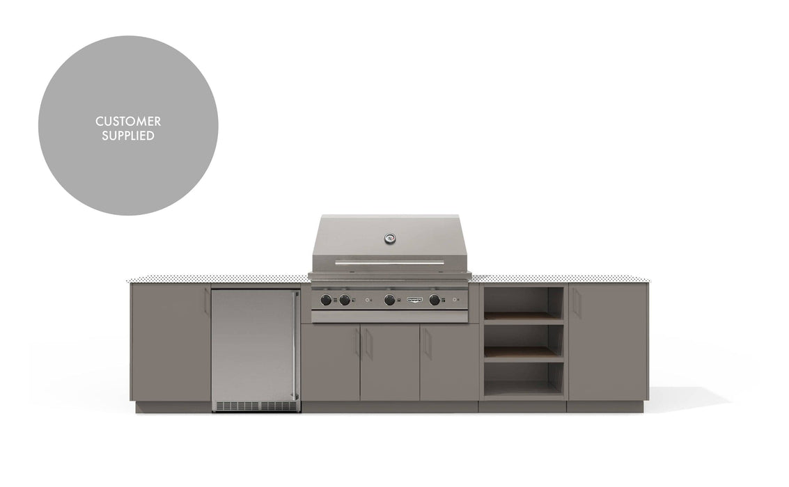 Urban Bonfire Urban Bonfire TAÏGA 42 Outdoor Kitchen Clay / I will supply my own countertop C-TAIGA42-CL Barbecue Finished - Gas