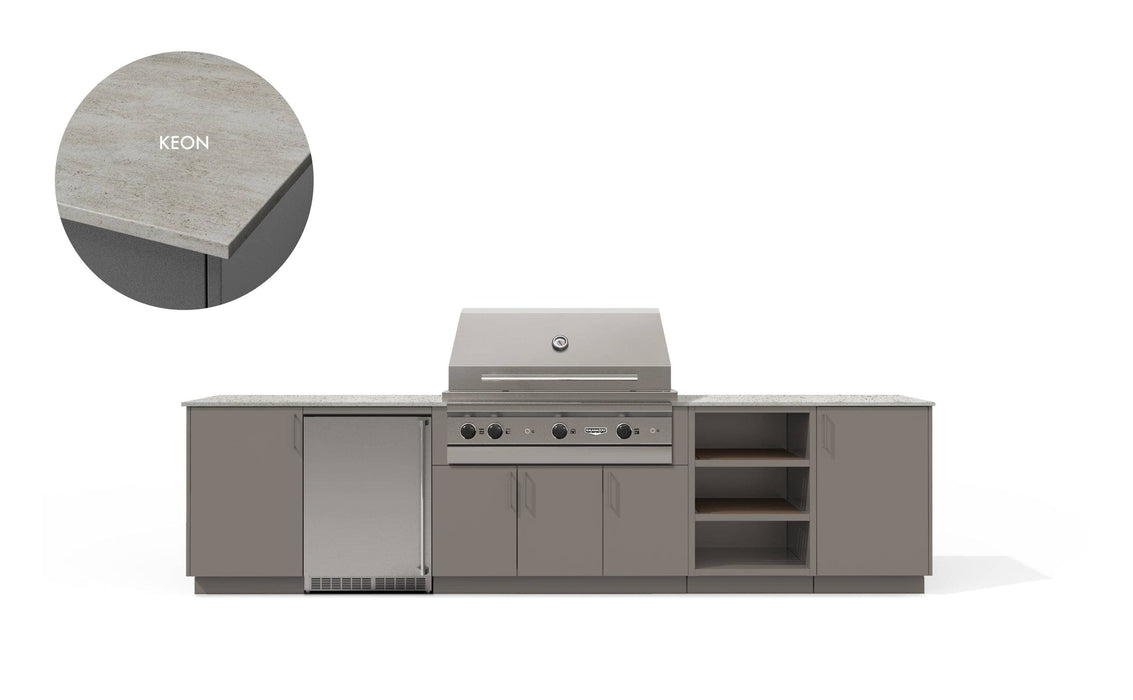 Urban Bonfire Urban Bonfire TAÏGA 42 Outdoor Kitchen Clay / Keon C-TAIGA42-CL-KEON Barbecue Finished - Gas