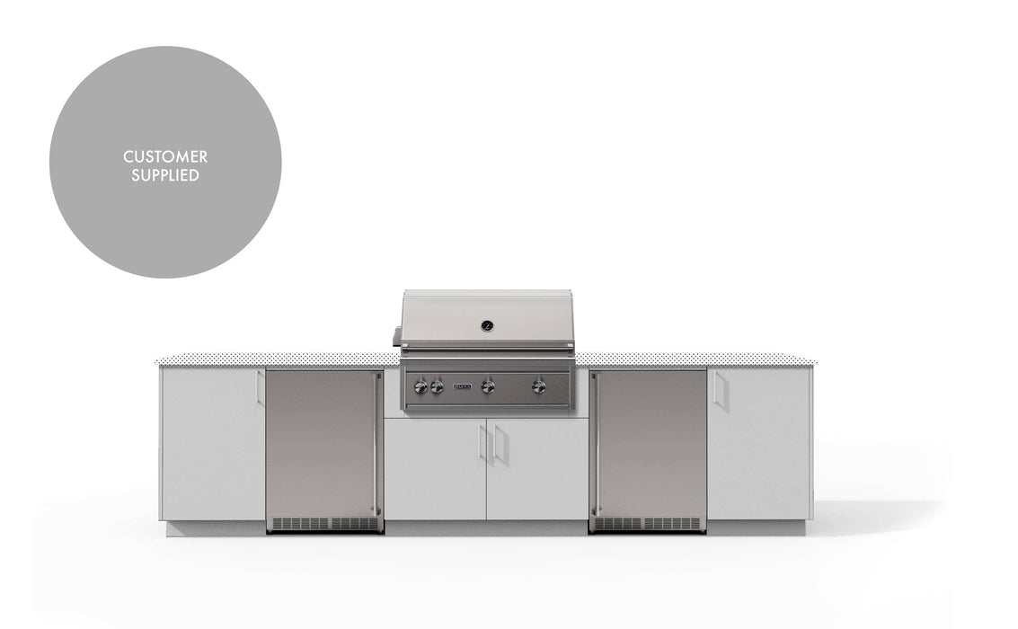 Urban Bonfire Urban Bonfire Tundra 36 Outdoor Kitchen Chantilly / I will supply my own countertop C-TUNDRA36-CH Barbecue Finished - Gas