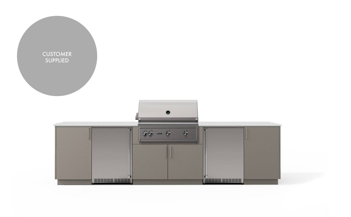 Urban Bonfire Urban Bonfire Tundra 36 Outdoor Kitchen Clay / I will supply my own countertop C-TUNDRA36-CL Barbecue Finished - Gas