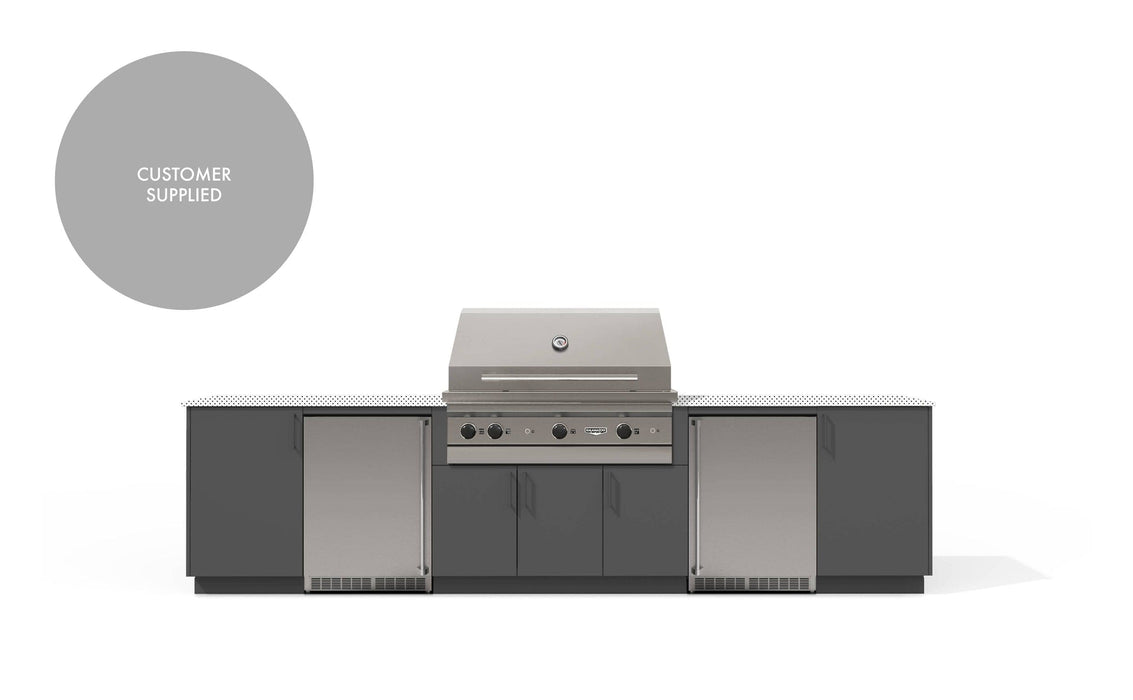 Urban Bonfire Urban Bonfire Tundra 42 Outdoor Kitchen Anthracite / I wiil supply my own countertop C-TUNDRA42-AN Barbecue Finished - Gas
