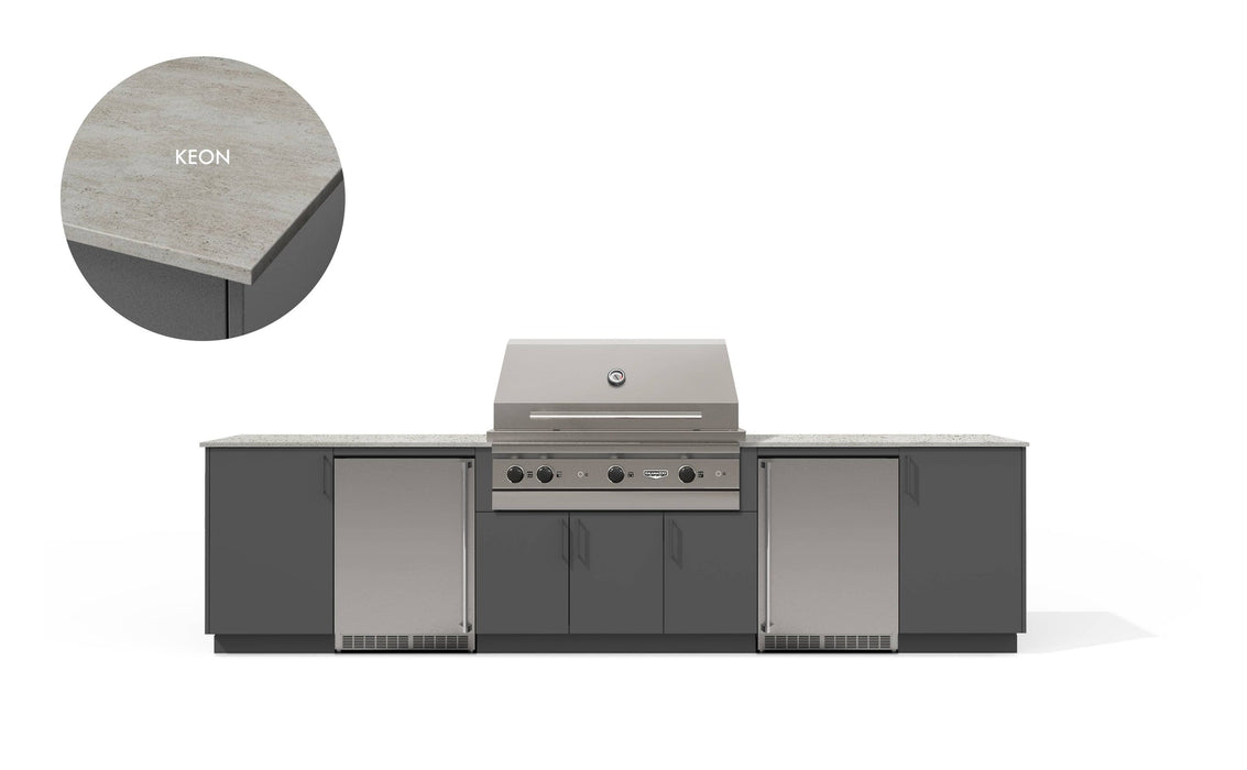 Urban Bonfire Urban Bonfire Tundra 42 Outdoor Kitchen Anthracite / Keon C-TUNDRA42-AN-KEON Barbecue Finished - Gas
