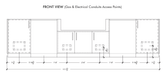 Urban Bonfire Urban Bonfire Tundra 42 Outdoor Kitchen Barbecue Finished - Gas