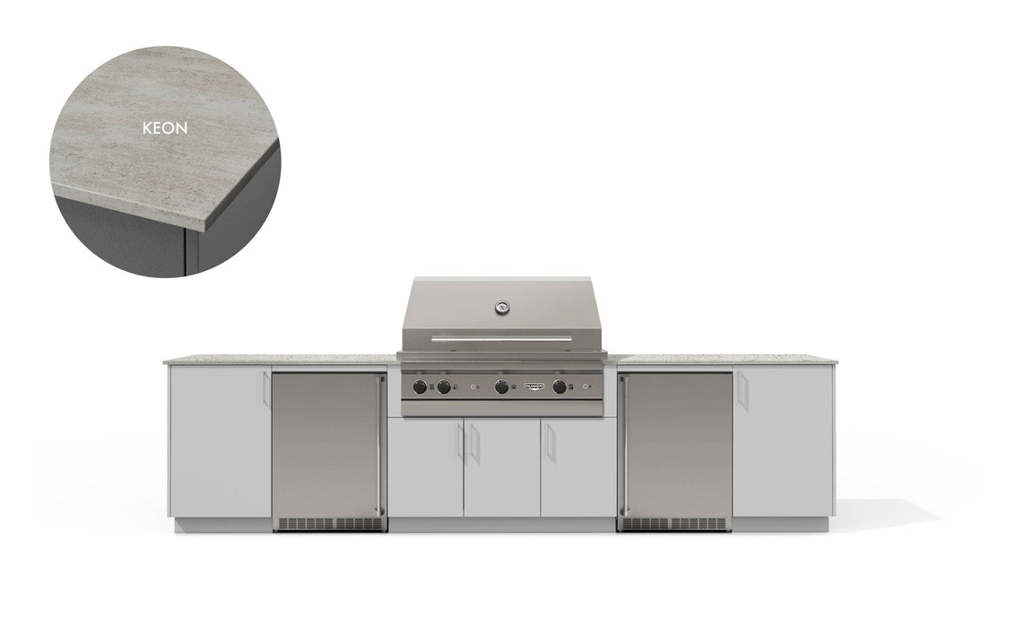 Urban Bonfire Urban Bonfire Tundra 42 Outdoor Kitchen Chantilly / Keon C-TUNDRA42-CH-KEON Barbecue Finished - Gas