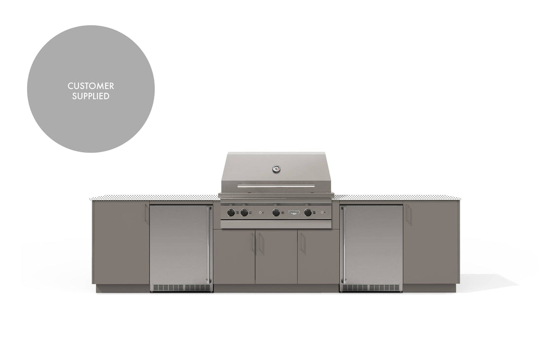 Urban Bonfire Urban Bonfire Tundra 42 Outdoor Kitchen Clay / I wiil supply my own countertop C-TUNDRA42-CL Barbecue Finished - Gas