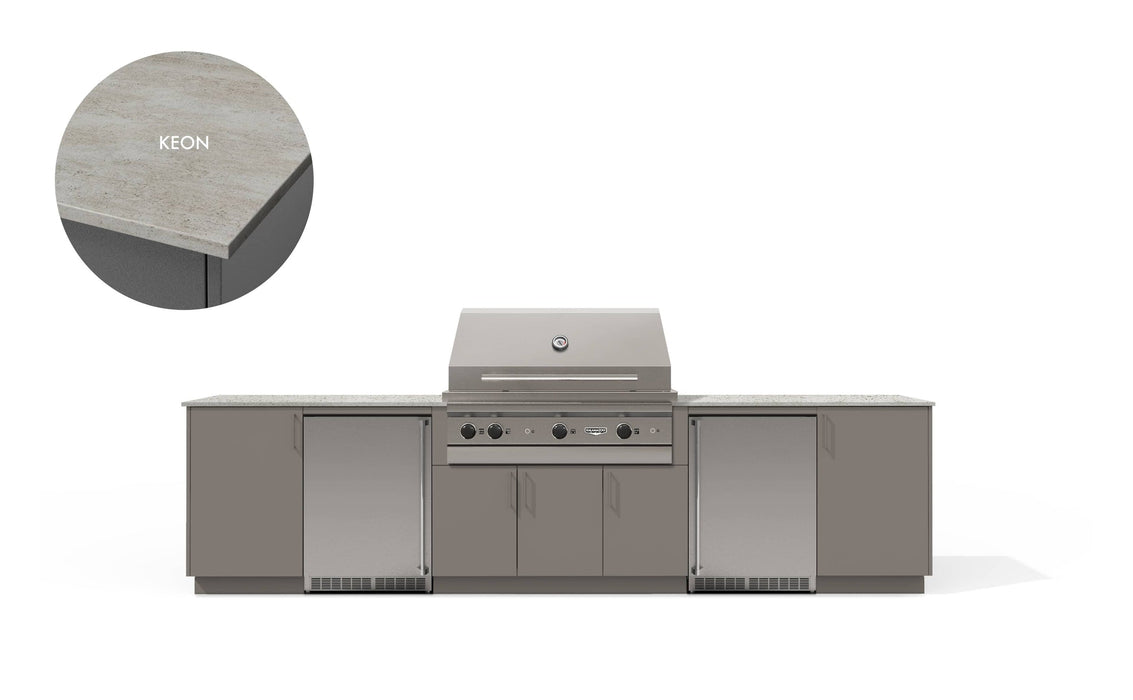 Urban Bonfire Urban Bonfire Tundra 42 Outdoor Kitchen Clay / Keon C-TUNDRA42-CL-KEON Barbecue Finished - Gas