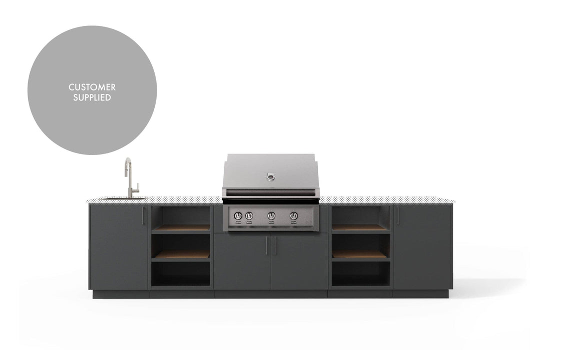 Urban Bonfire Urban Bonfire Twilight 36 Outdoor Kitchen Anthracite / I will supply my own countertop C-TWILIGHT36-AN Barbecue Finished - Gas