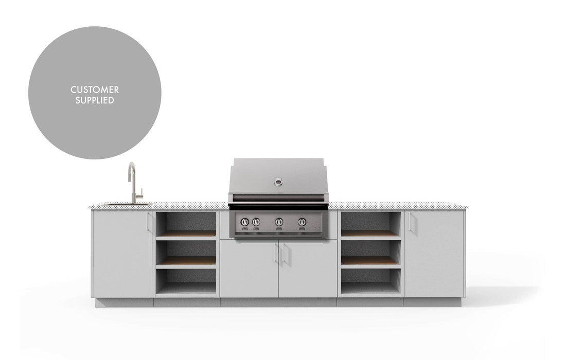 Urban Bonfire Urban Bonfire Twilight 36 Outdoor Kitchen Chantilly / I will supply my own countertop C-TWILIGHT36-CH Barbecue Finished - Gas