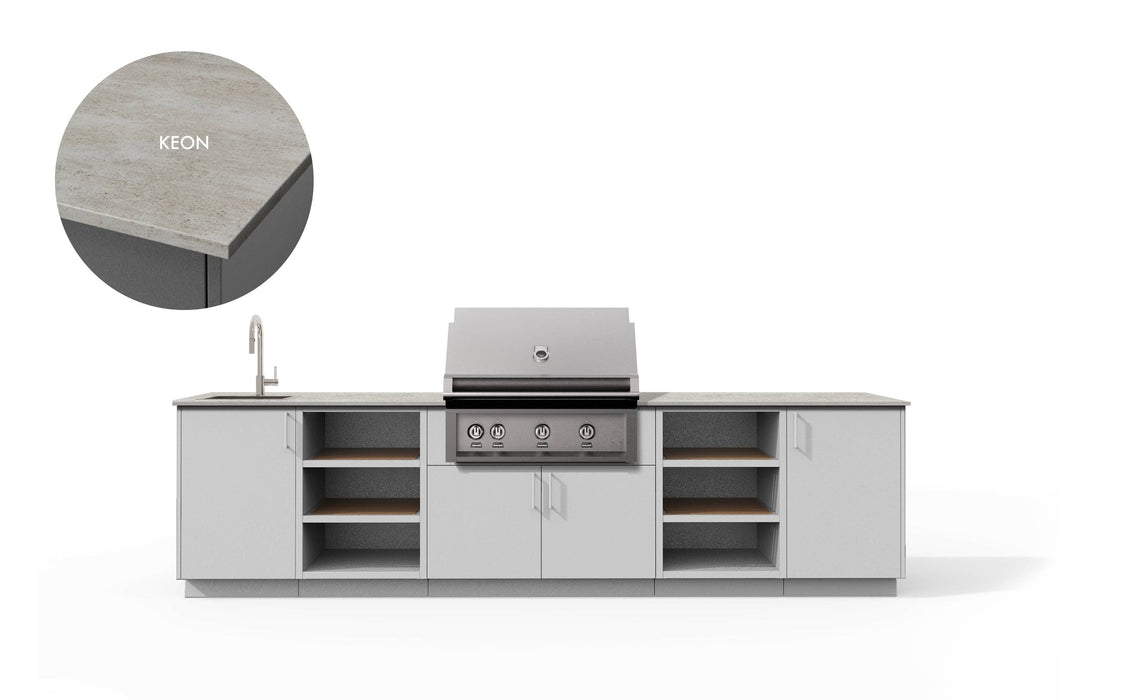 Urban Bonfire Urban Bonfire Twilight 36 Outdoor Kitchen Chantilly / Keon C-TWILIGHT36-CH-KEON Barbecue Finished - Gas