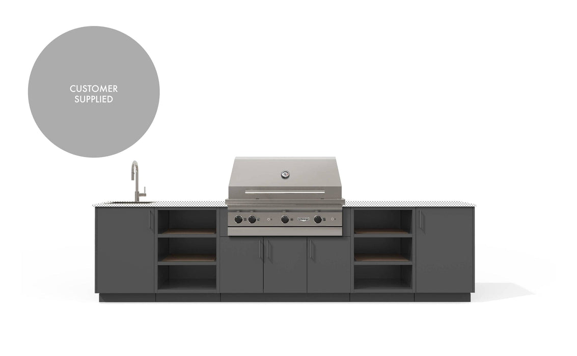 Urban Bonfire Urban Bonfire Twilight 42 Outdoor Kitchen Anthracite / I will supply my own countertop C-TWILIGHT42-AN Barbecue Finished - Gas