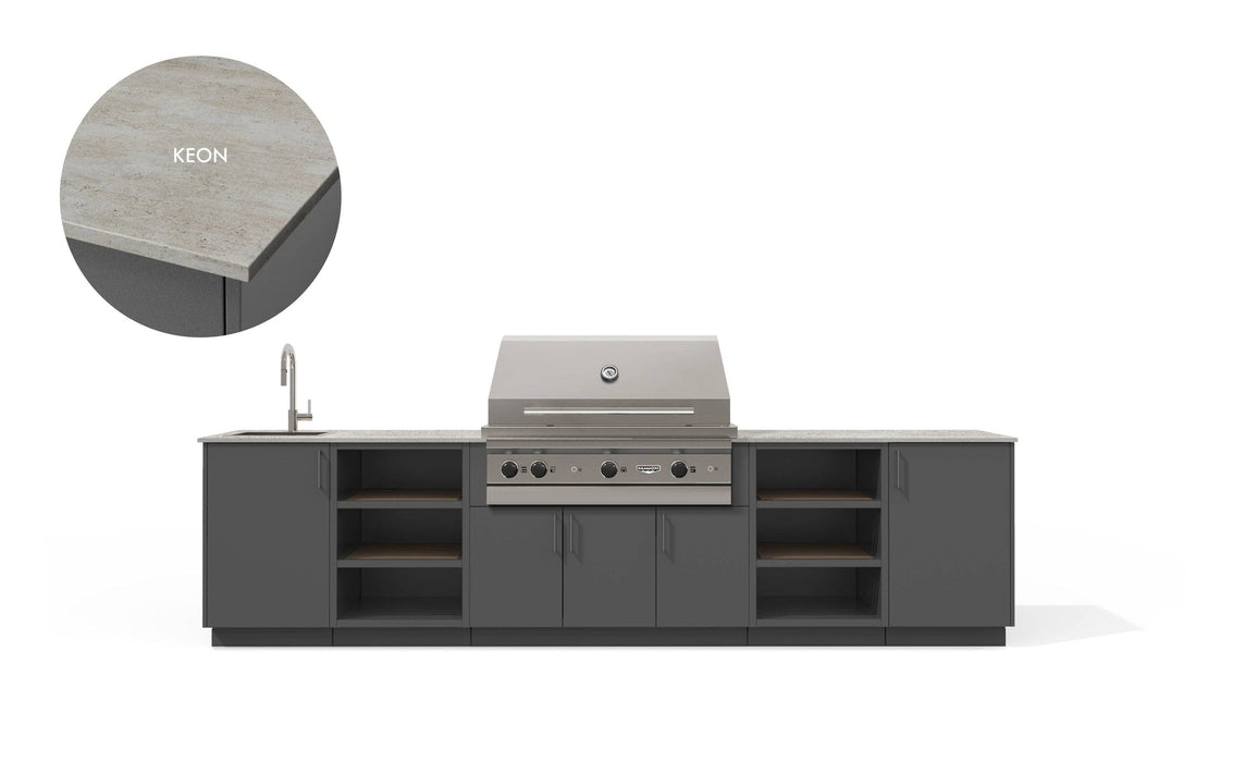 Urban Bonfire Urban Bonfire Twilight 42 Outdoor Kitchen Anthracite / Keon C-TWILIGHT42-AN-KEON Barbecue Finished - Gas