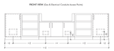Urban Bonfire Urban Bonfire Twilight 42 Outdoor Kitchen Barbecue Finished - Gas
