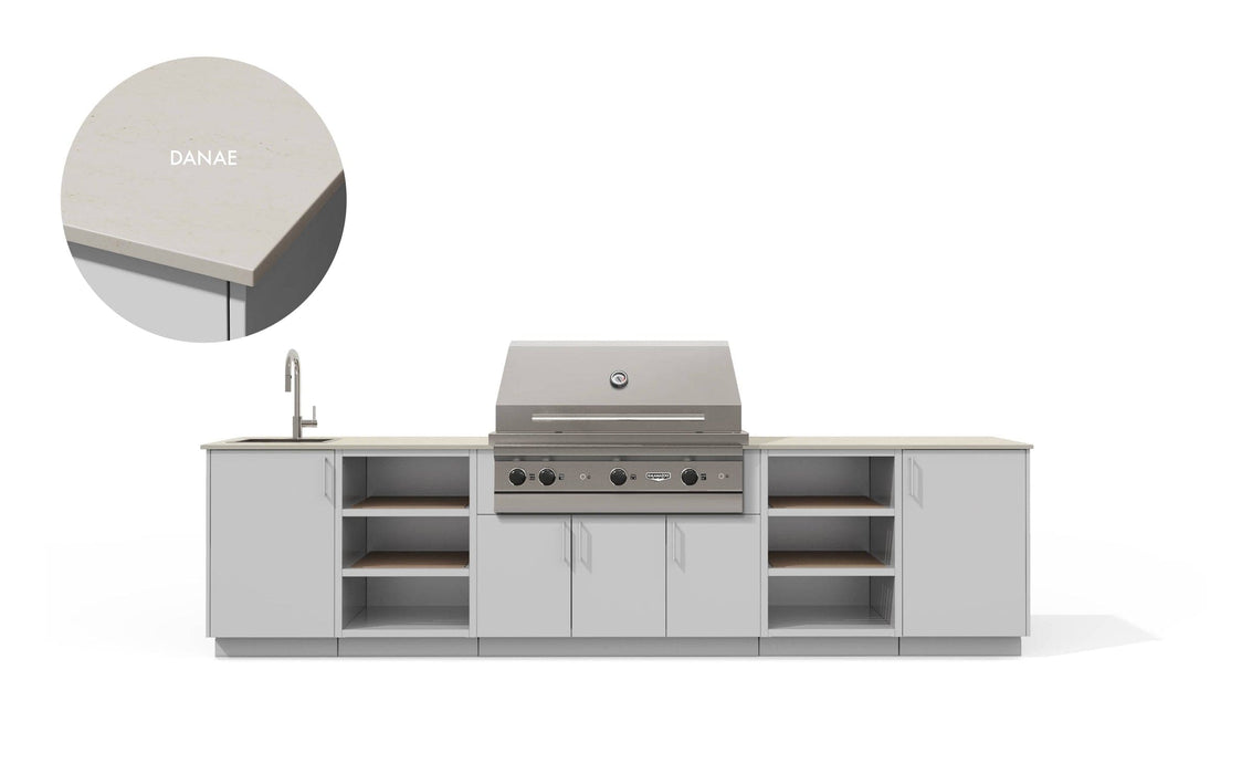 Urban Bonfire Urban Bonfire Twilight 42 Outdoor Kitchen Chantilly / Danae C-TWILIGHT42-CH-DANAE Barbecue Finished - Gas