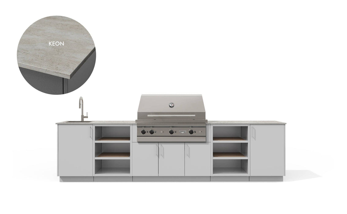 Urban Bonfire Urban Bonfire Twilight 42 Outdoor Kitchen Chantilly / Keon C-TWILIGHT42-CH-KEON Barbecue Finished - Gas