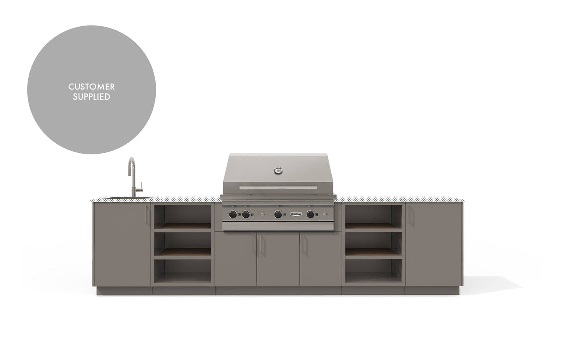 Urban Bonfire Urban Bonfire Twilight 42 Outdoor Kitchen Clay / I will supply my own countertop C-TWILIGHT42-CL Barbecue Finished - Gas