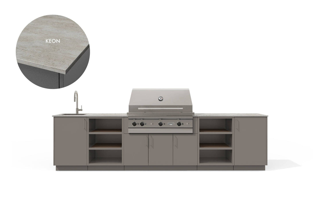 Urban Bonfire Urban Bonfire Twilight 42 Outdoor Kitchen Clay / Keon C-TWILIGHT42-CL-KEON Barbecue Finished - Gas