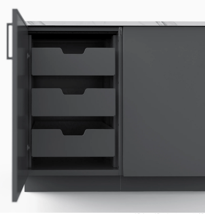 Urban Bonfire Urban Bonfire Utility Cabinets 18" Left Hinge A-BF18-U-LH Barbecue Finished - Gas