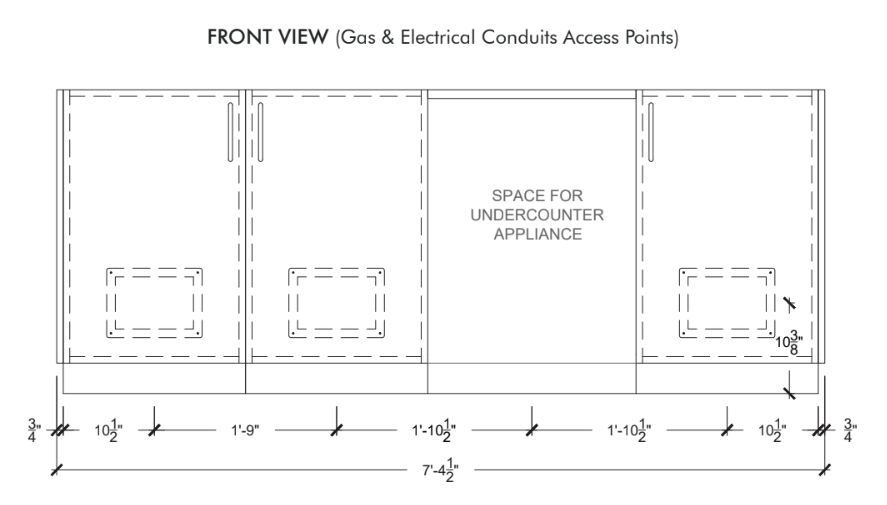 Urban Bonfire Urban Bonfire Vermont Outdoor Kitchen Barbecue Finished - Gas