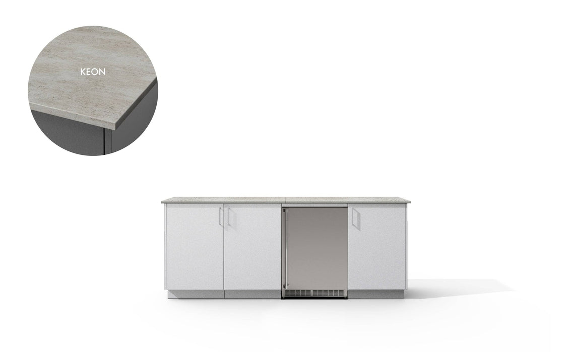 Urban Bonfire Urban Bonfire Vermont Outdoor Kitchen Chantilly / Keon C-VERMONT-CH-KEON Barbecue Finished - Gas