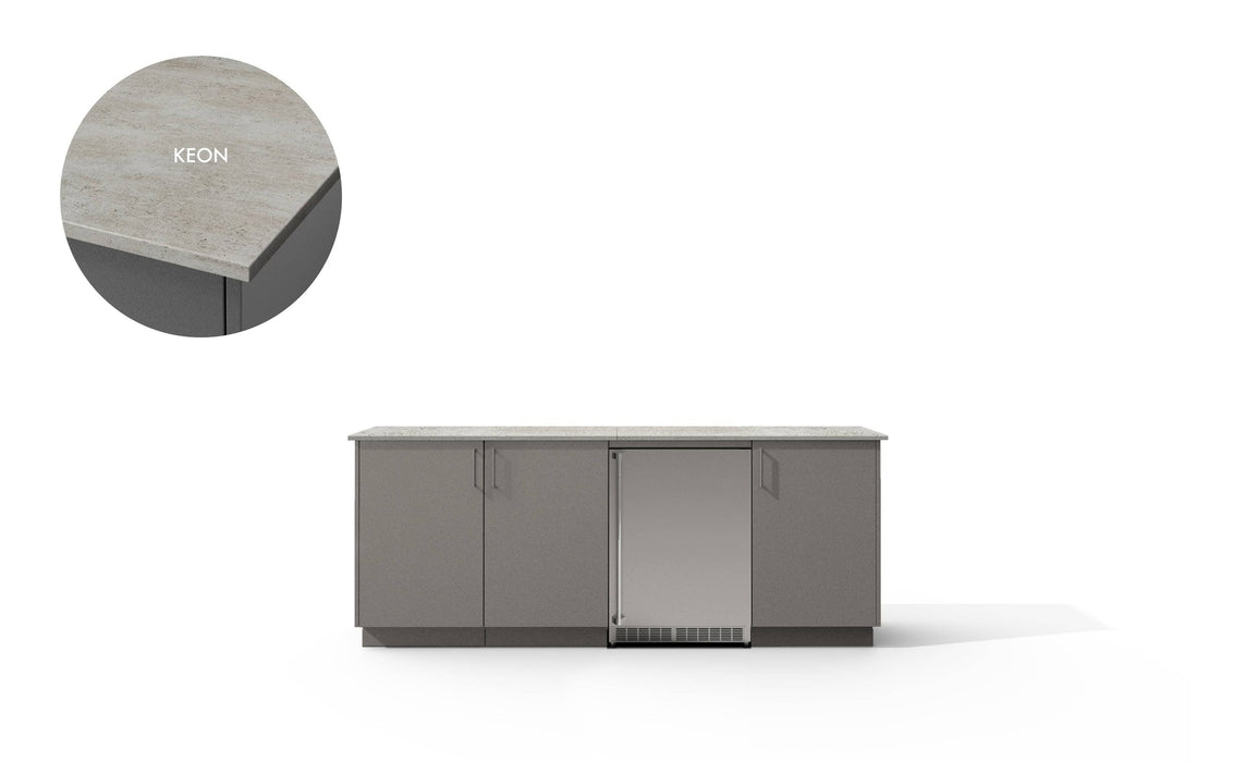 Urban Bonfire Urban Bonfire Vermont Outdoor Kitchen Clay / Keon C-VERMONT-CL-KEON Barbecue Finished - Gas