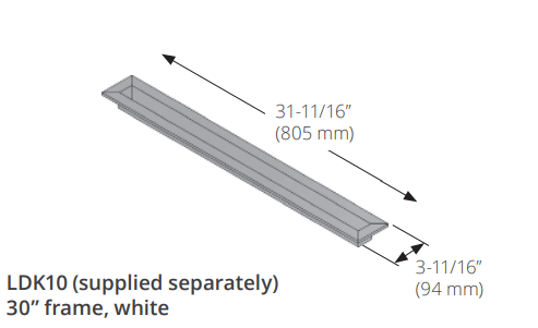 Valor Valor 30" Finishing Frame - LDK10 LDK10 Fireplace Accessories