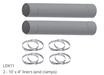 Valor Valor 4" Aluminum 2-ply Flex Kit 2 x 10 ft lengths (1000 H3 Series) - LDK11 LDK11 Fireplace Accessories