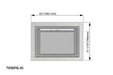 Valor Valor 4-Sided Backing Plate - 799-BPB-4S 799BPB-4S Fireplace Accessories