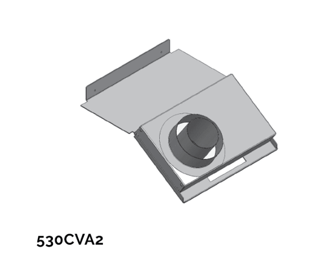 Valor Valor 5x3 Coaxial Flex Vent Adaptor - 530CVA2 530CVA2 Fireplace Venting